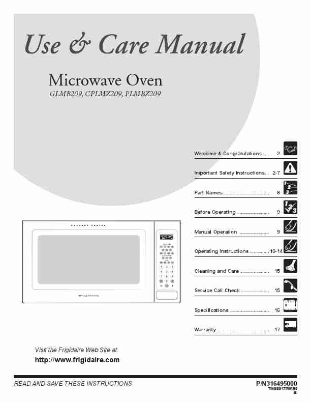 Frigidaire Microwave Oven PLMBZ209-page_pdf